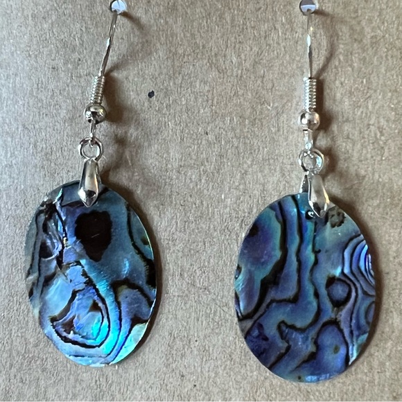 New Abalone Shell Hook Earrings - Picture 8 of 8